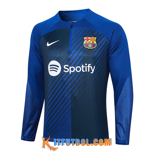 Sudadera De Entrenamiento FC Barcelona Blanco/Negro 2023/2024