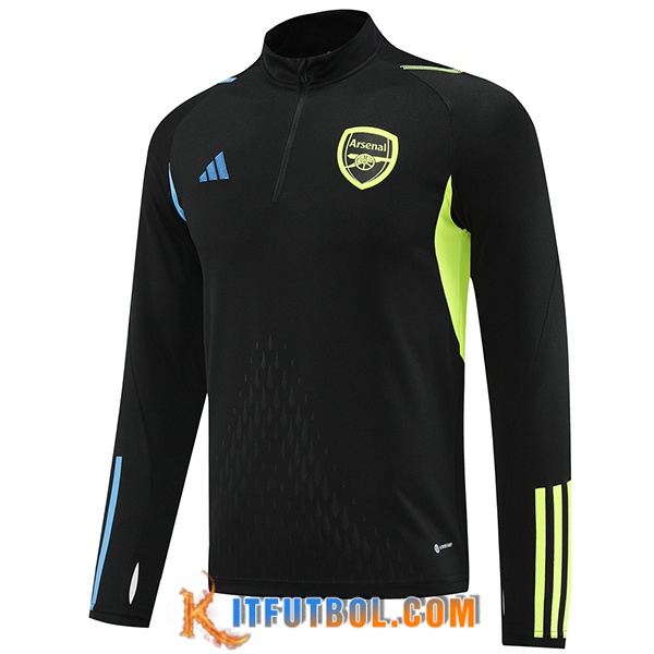 Sudadera De Entrenamiento Arsenal Negro/Verde 2023/2024