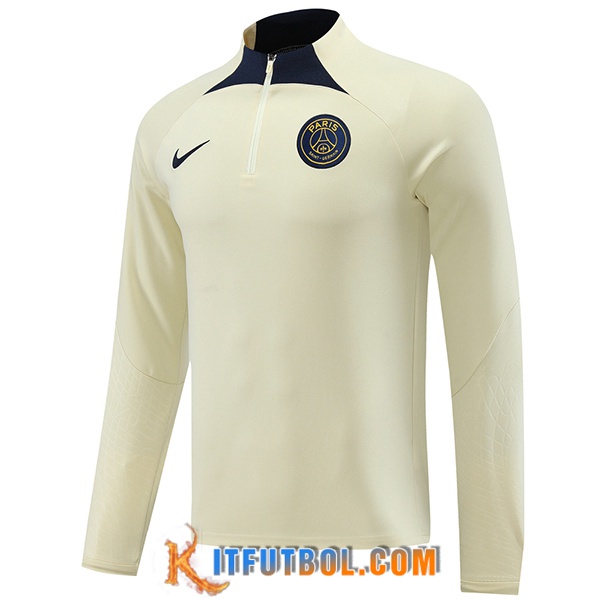 Sudadera De Entrenamiento PSG Beige/Azul 2023/2024