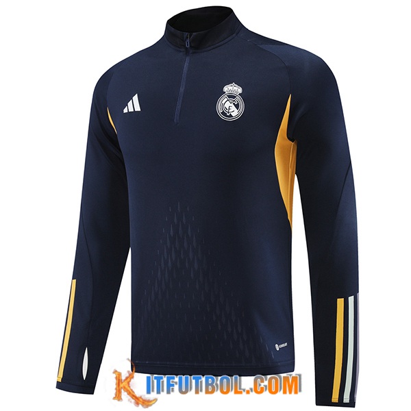 Sudadera De Entrenamiento Real Madrid Azul/Amarillo 2023/2024