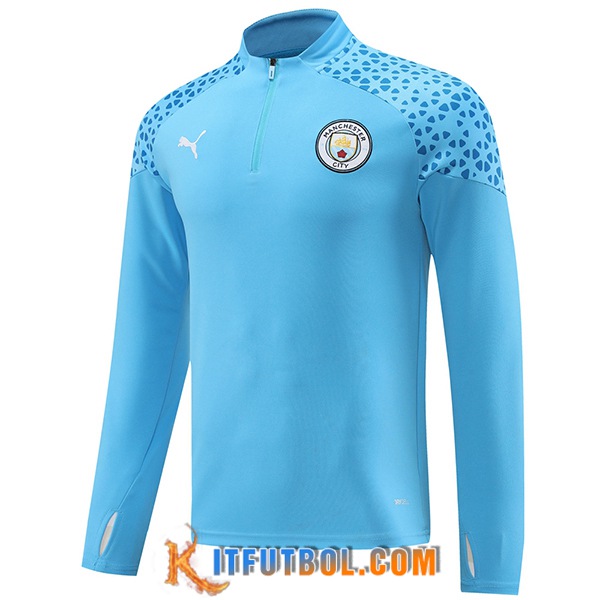 Sudadera De Entrenamiento Manchester City Azul 2023/2024 -03