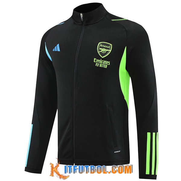 Chaquetas Futbol FC Arsenal Negro/Verde 2023/2024