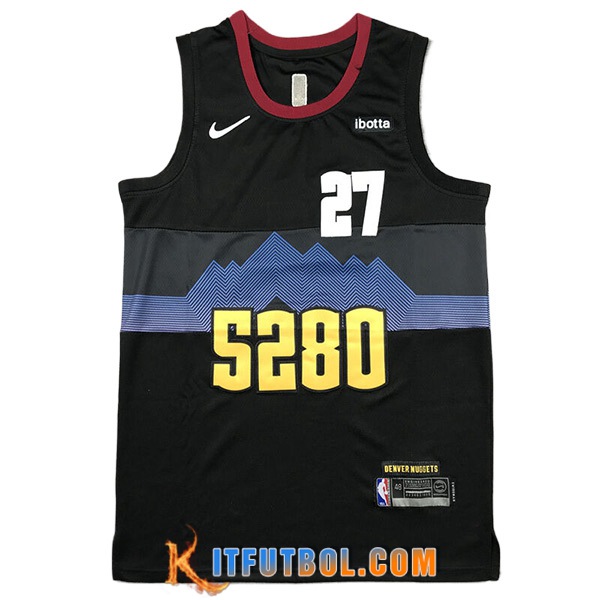 Camisetas Denver Nuggets (MURRAY #27) 2023/24 Negro/Azul/Amarillo