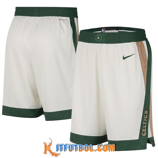 Cortos NBA Boston Celtics 2023/24 Blanco/Verde -02