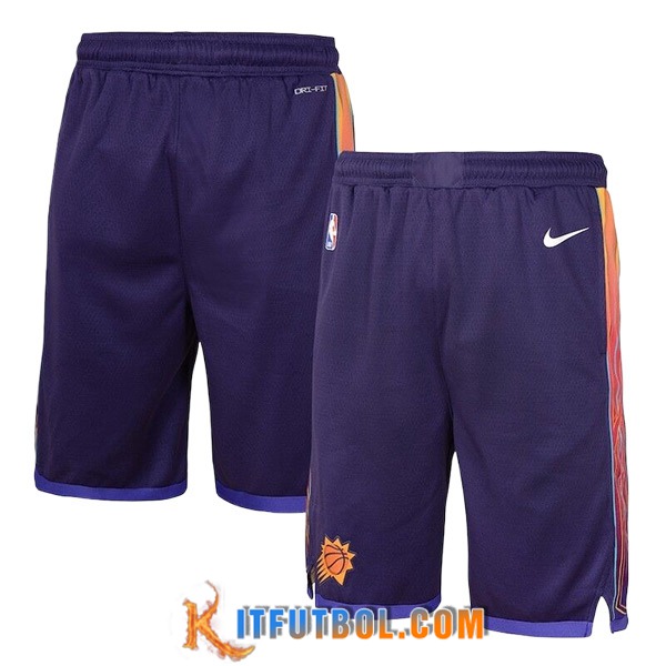 Cortos NBA Phoenix Suns 2023/24 Violeta/Naranja