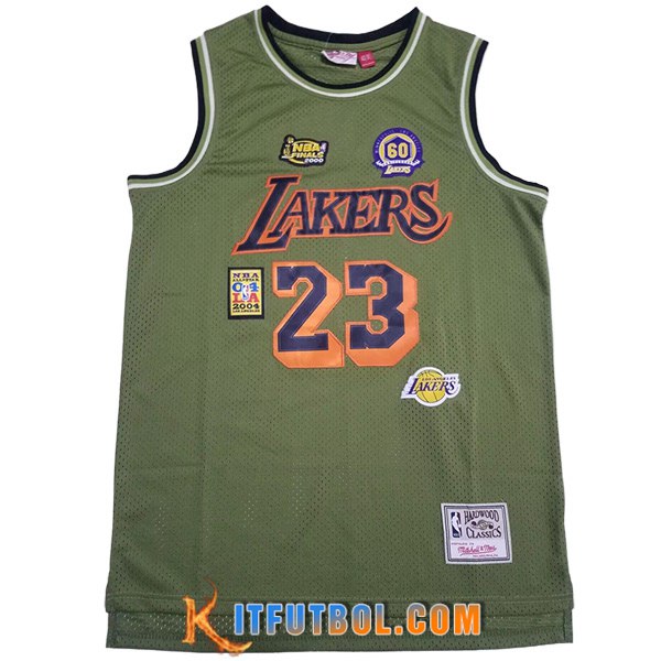 Camisetas Los Angeles Lakers (JAMES #23) 2023/24 Verde