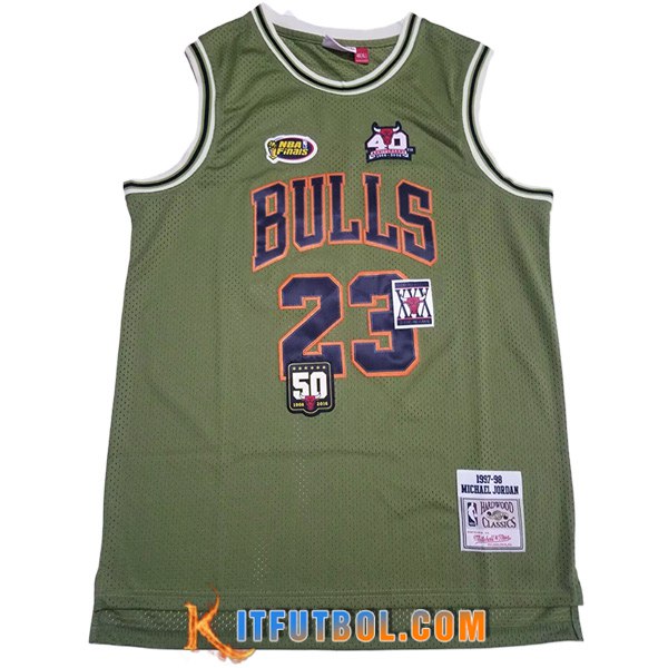 Camisetas Chicago Bulls (JORDAN #23) 2023/24 Verde -02
