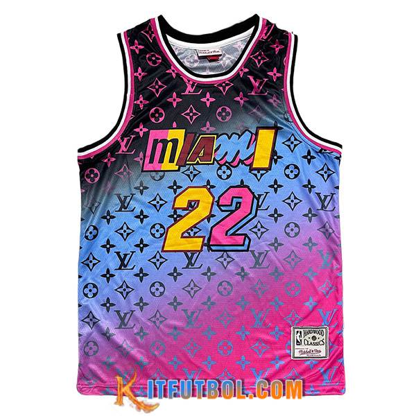 Camisetas Miami Heat (BUTLER #22) 2023/24 Violeta/Azul/Negro