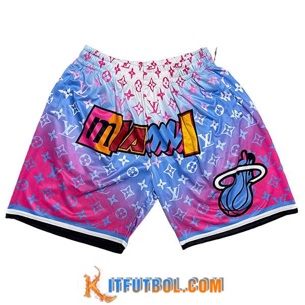 Cortos NBA Miami Heat 2023/24 Violeta/Azul/Blanco