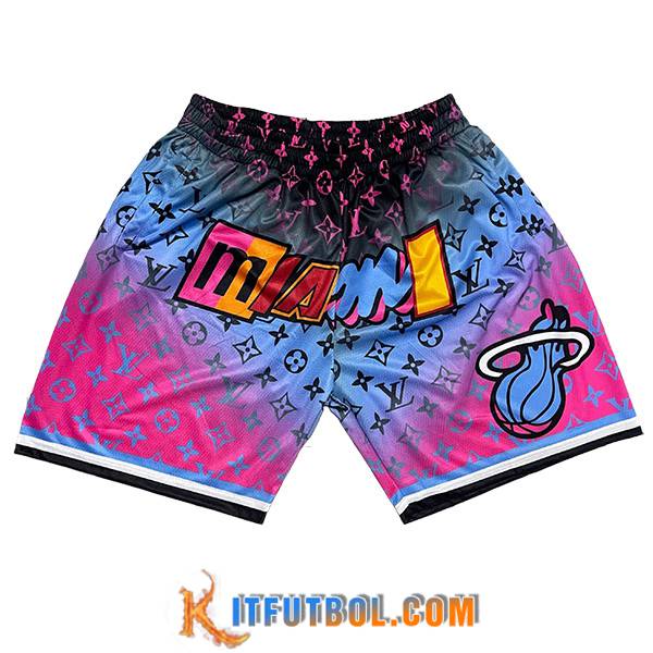 Cortos NBA Miami Heat 2023/24 Violeta/Azul/Negro