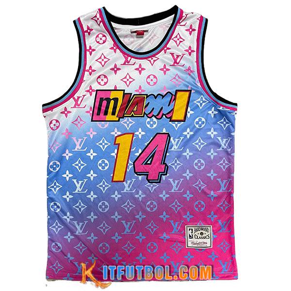 Camisetas Miami Heat (HERRO #14) 2023/24 Violeta/Azul/Blanco