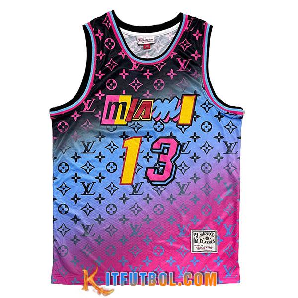 Camisetas Miami Heat (ADEBAYO #13) 2023/24 Violeta/Azul/Negro