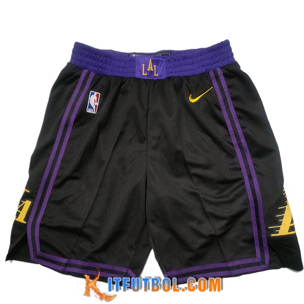 Cortos NBA Los Angeles Lakers 2023/24 Negro/Violeta -02