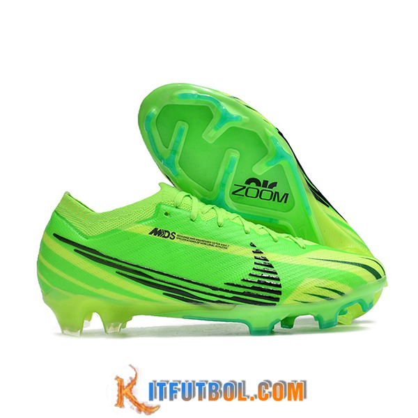 Nike Botas De Fútbol AIR Zoom Mercurial Vapor 15 Elite XXV MDS FG Verde/Negro