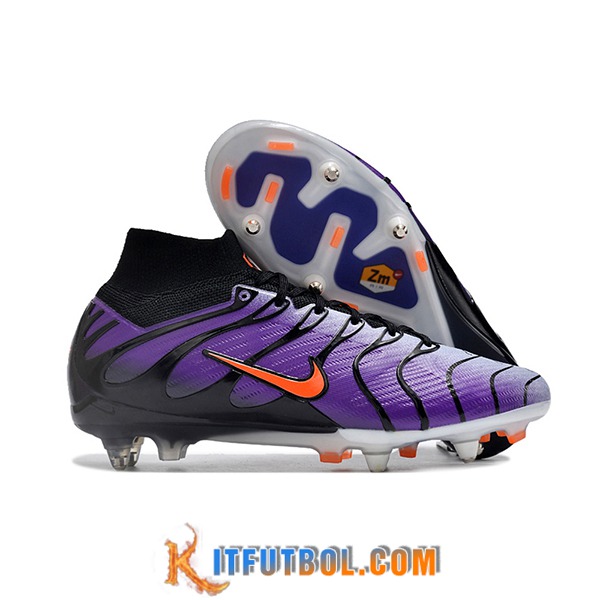 Nike Botas De Fútbol Air Zoom Mercurial Superfly IX Elite SG Violeta/Negro