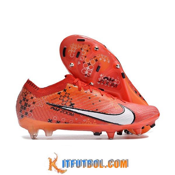 Nike Botas De Fútbol Air Zoom Mercurial Vapor XV Elite SG Naranja/Blanco/Negro