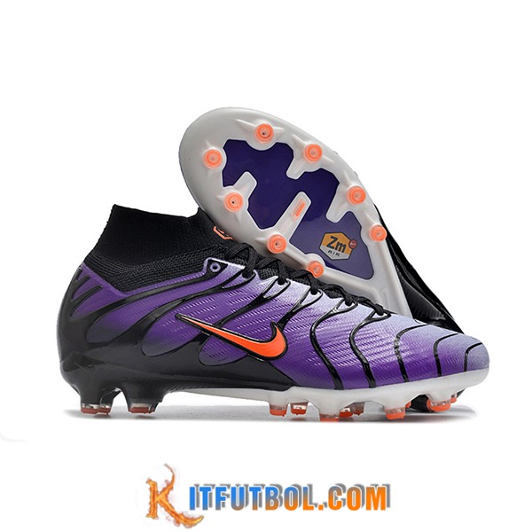 Nike Botas De Fútbol Air Zoom Mercurial Superfly IX Elite AG Violeta/Negro