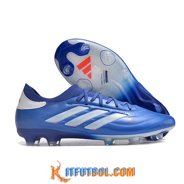 Copa Botas De Fútbol PURE II+ FG BOOTS Azul/Blanco