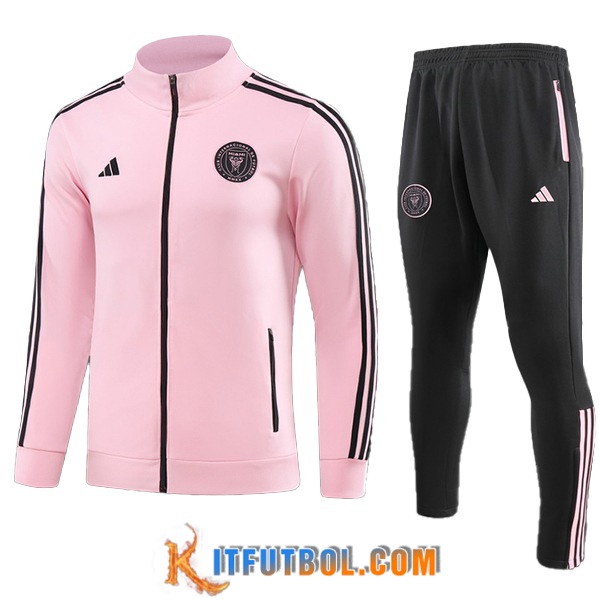 Chandal Equipos De Futbol - Chaqueta Inter Miami CF Rosa/Negro 2023/2024