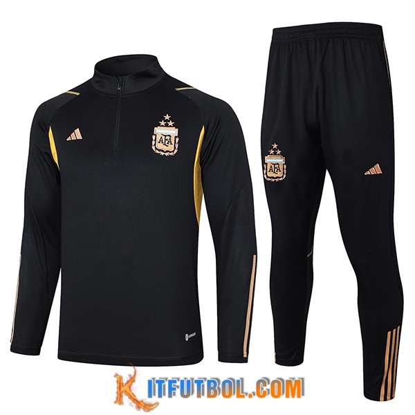 Chandal Equipos De Futbol Argentina Negro/Amarillo 2023/2024