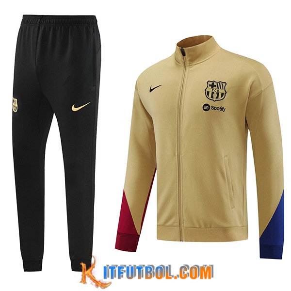 Chandal Equipos De Futbol - Chaqueta FC Barcelona Marrón/Negro 2023/2024