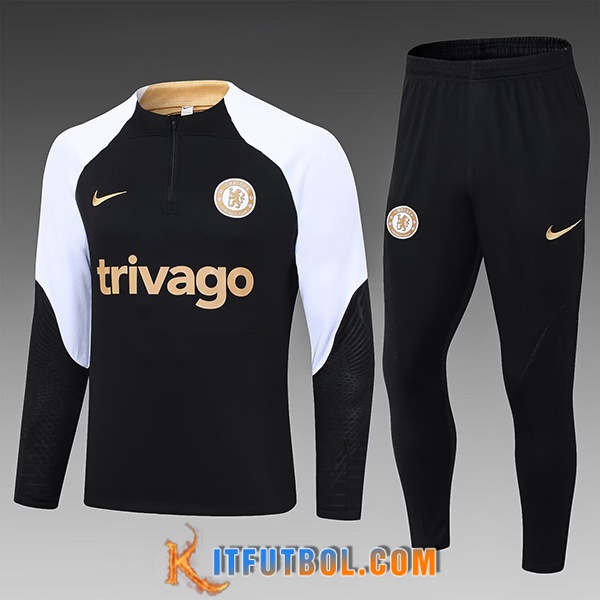 Chandal Equipos De Futbol FC Chelsea Ninos Blanco/Negro 2023/2024