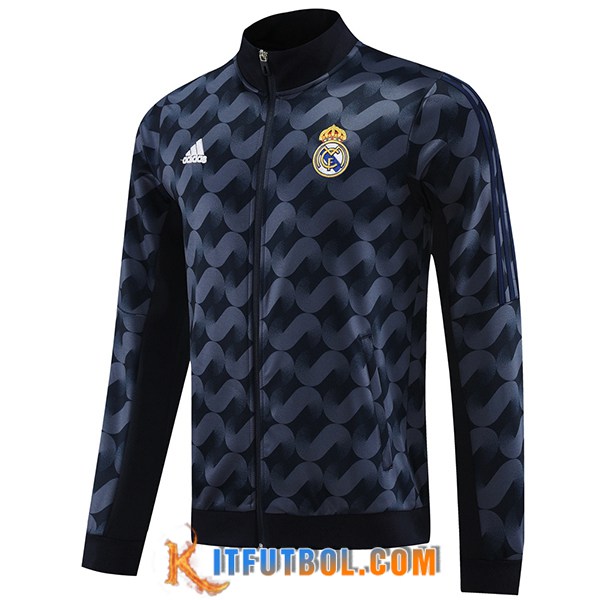 Chaquetas Futbol Real Madrid Negro/Azul 2023/2024