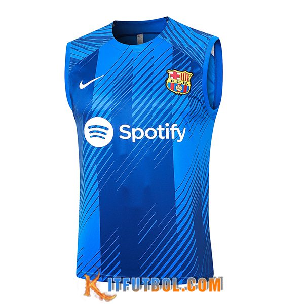 Chalecos De Futbol FC Barcelona Azul 2023/2024 -06