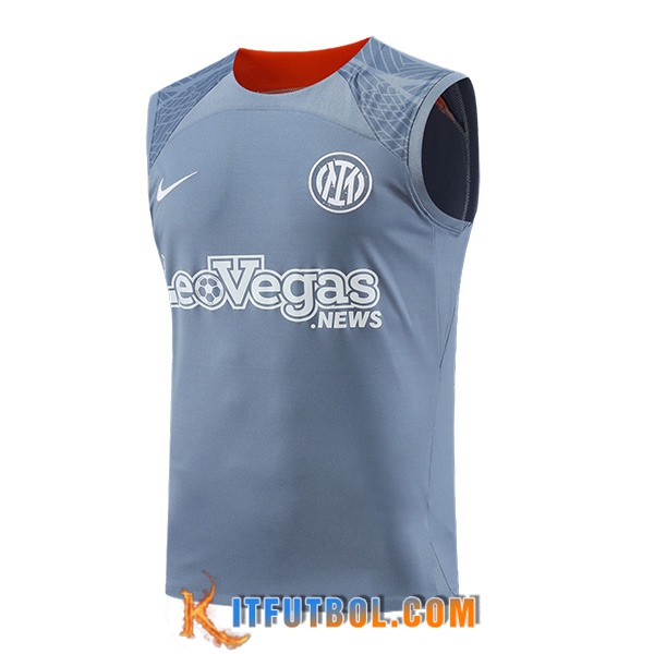 Chalecos De Futbol Inter Milan Gris/Naranja 2023/2024