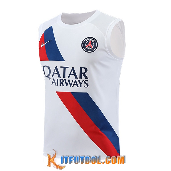 Chalecos De Futbol PSG Blanco/Rojo/Azul 2023/2024