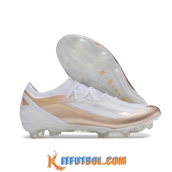 Adidas Botas De Fútbol X CRAZYFAST MESSI.1 FG BOOTS Blanco/Marrón