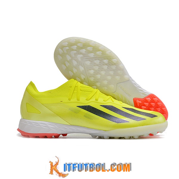 Adidas Botas De Fútbol X CRAZYFAST.1 TF BOOTS Amarillo/Negro