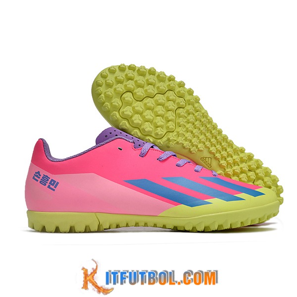 Adidas Botas De Fútbol X GHOSTED.4 TF Rosa/Azul/Amarillo