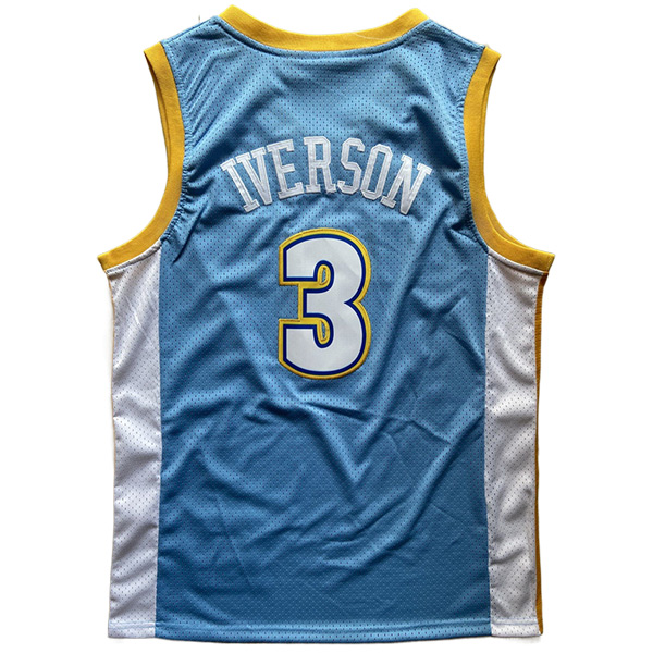Camisetas Denver Nuggets (IVERSON #3) 2023/24 Azul Claro