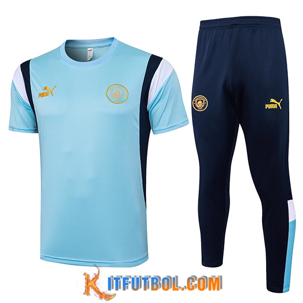 Camiseta Polo Manchester City Azul/Negro 2023/2024