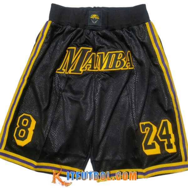 Cortos NBA Los Angeles Lakers 2023/24 Negro/Amarillo