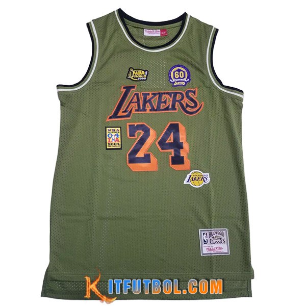 Camisetas Los Angeles Lakers (BRYANT #24) 2023/24 Verde -02