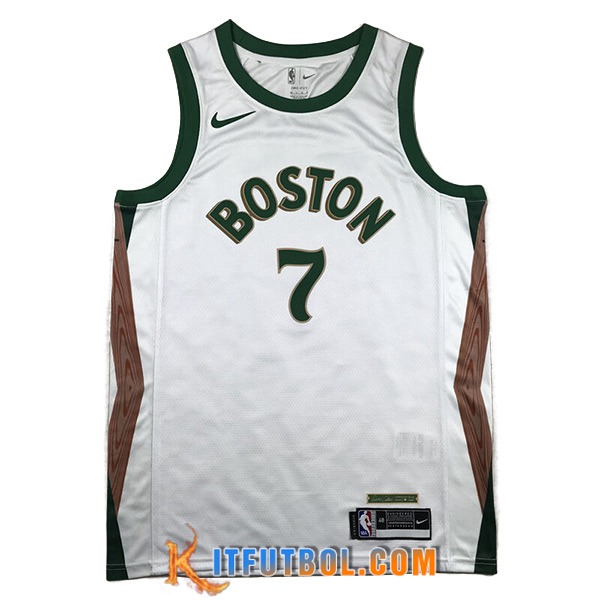 Camisetas Boston Celtics (BROWN #7) 2023/24 Azul/Verde/Marrón