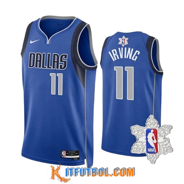Camisetas Dallas Mavericks (IRVING #11) 2023/24 Azul/Gris