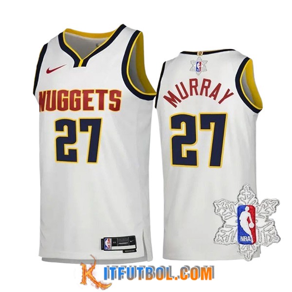 Camisetas Denver Nuggets (MURRAY #27) 2023/24 Blanco -05