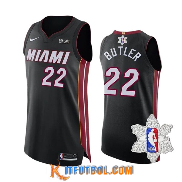 Camisetas Miami Heat (BUTLER #22) 2023/24 Negro/Rojo/Blanco