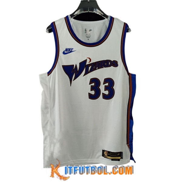 Camisetas Washington Wizards (KUZMA #33) 2023/24 Blanco/Azul
