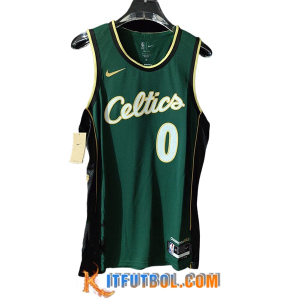 Camisetas Boston Celtics (TATUM #0) 2023/24 Verde/Blanco/Negro