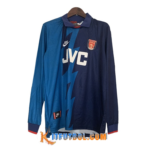 Camisetas De Futbol Arsenal Retro Segunda Manga Largas 1995/1996