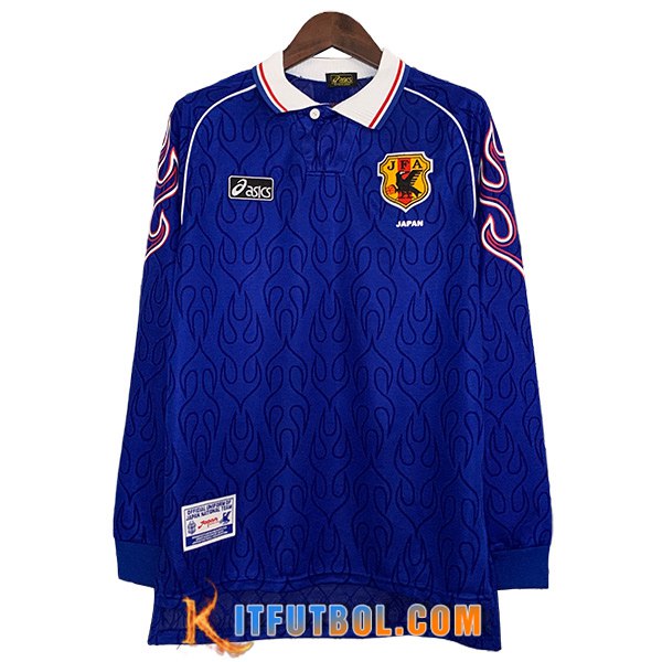 Camisetas De Futbol Japon Retro Primera Manga Largas 1998