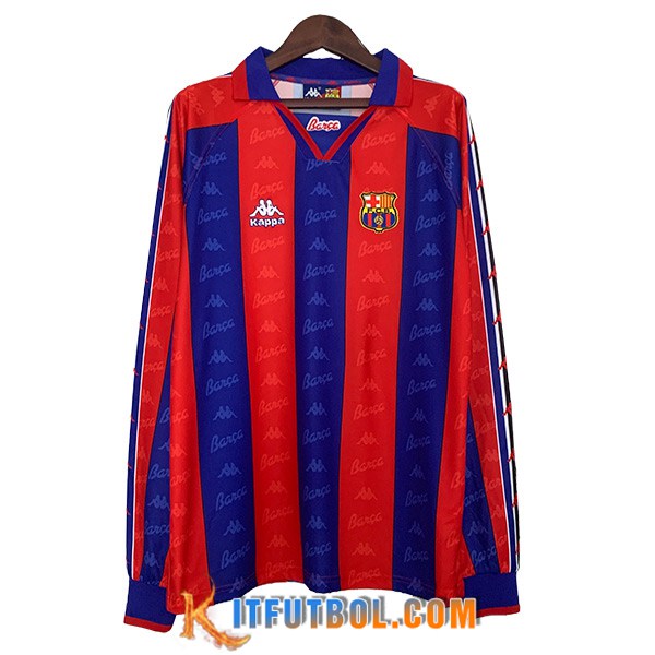 Camisetas De Futbol FC Barcelona Retro Primera Manga Largas 1996/1997