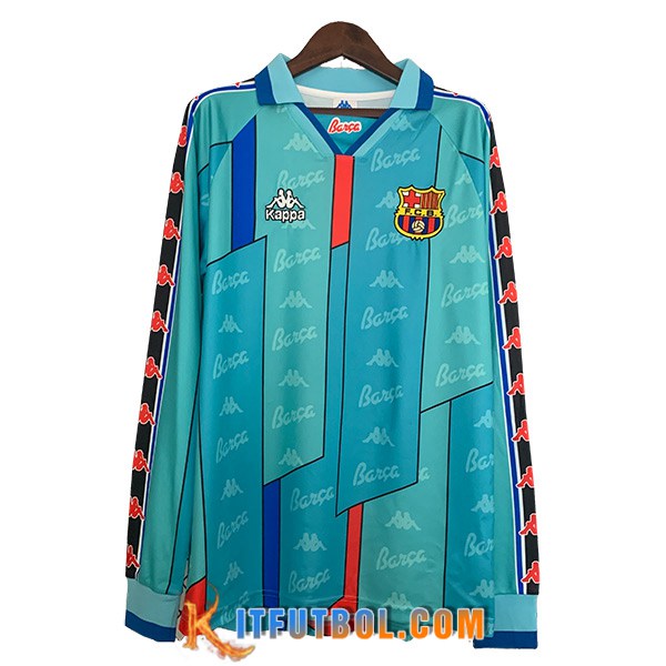 Camisetas De Futbol FC Barcelona Retro Segunda Manga Largas 1996/1997