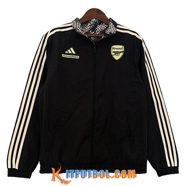 Rompevientos Arsenal Negro/Blanco 2023/2024