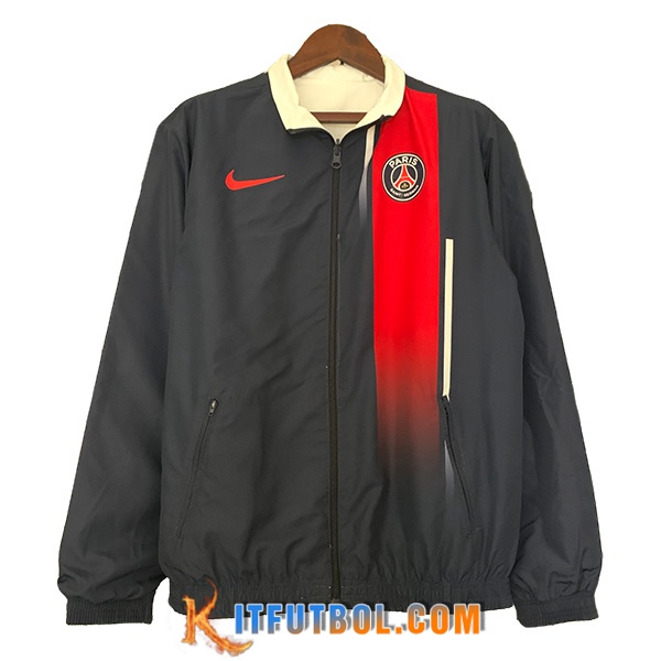 Rompevientos Real Madrid Negro/Rojo 2023/2024
