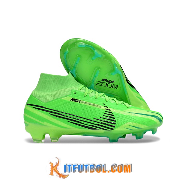 Nike Botas De Fútbol Zoom Superfly 9 MDS Elite FG Verde/Negro